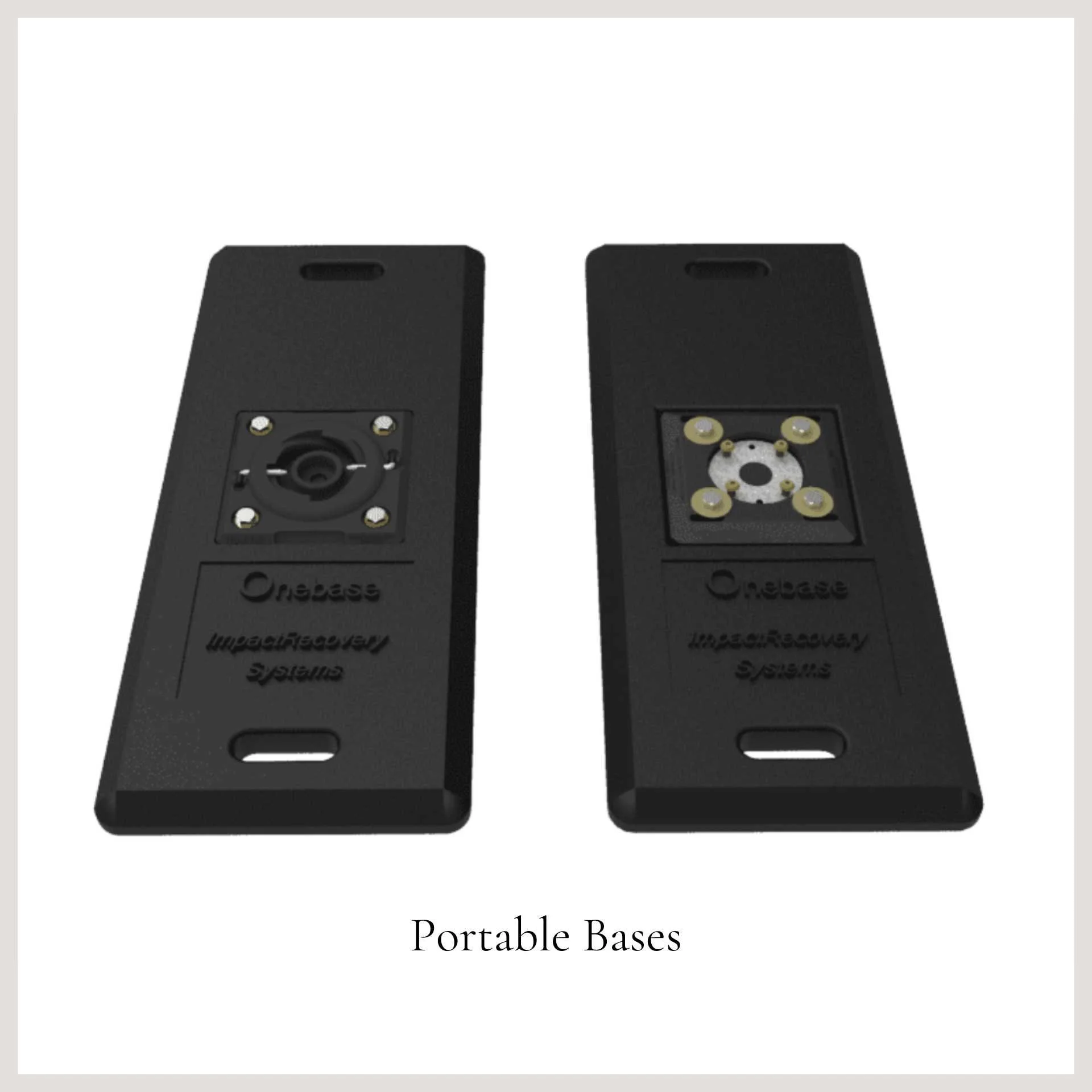 Portable base on a white background