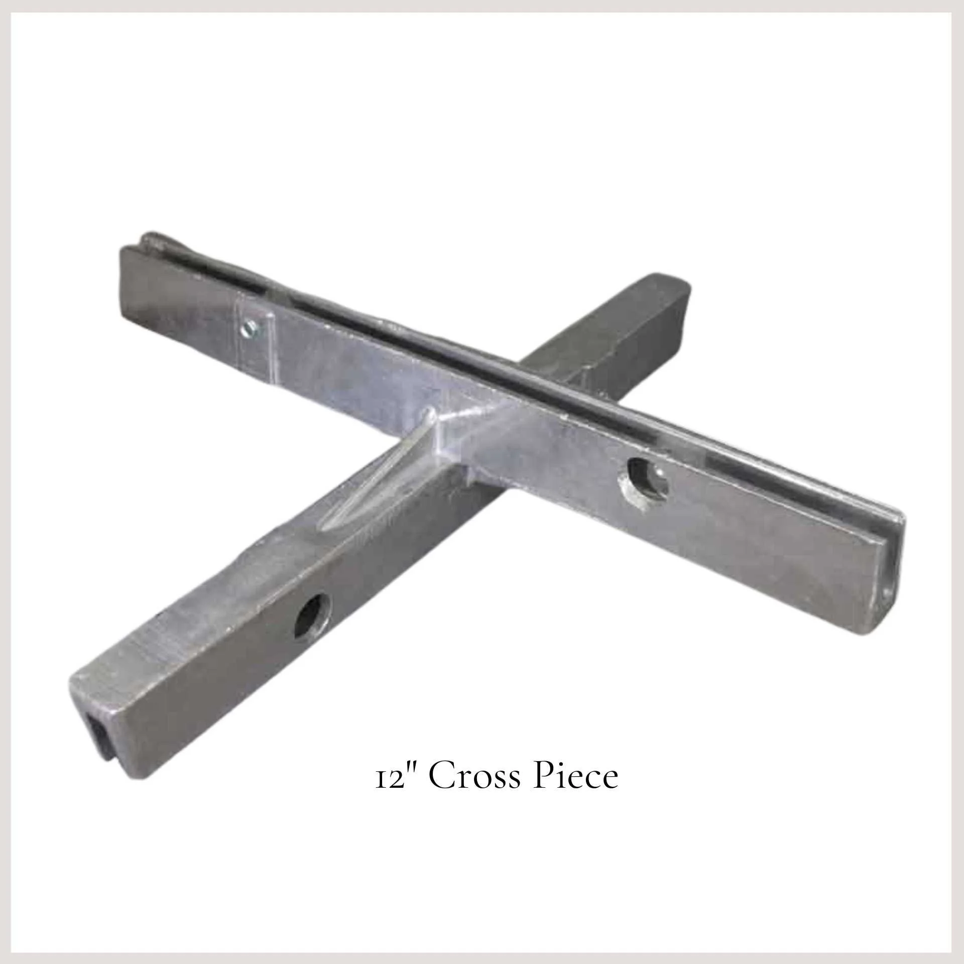 12 inch cross piece on a white background