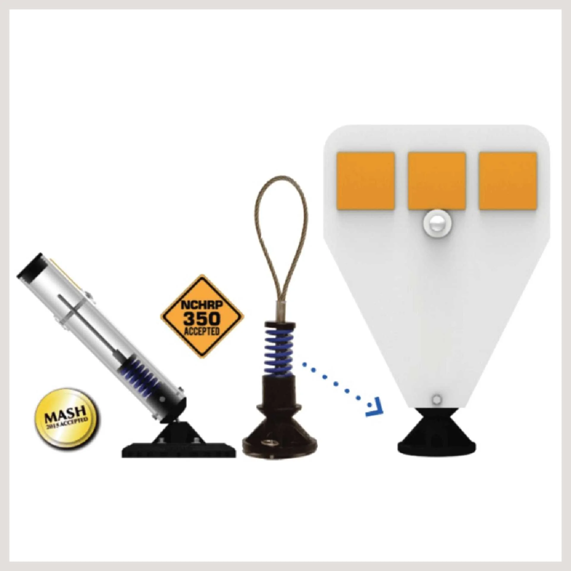 various parts of the impact recovery system